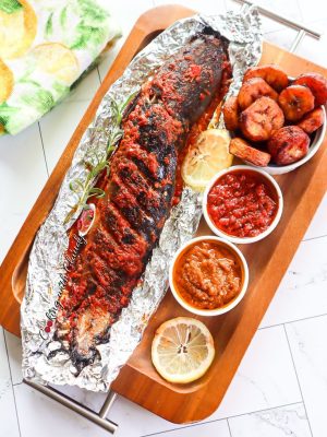 tasty grilled catfish